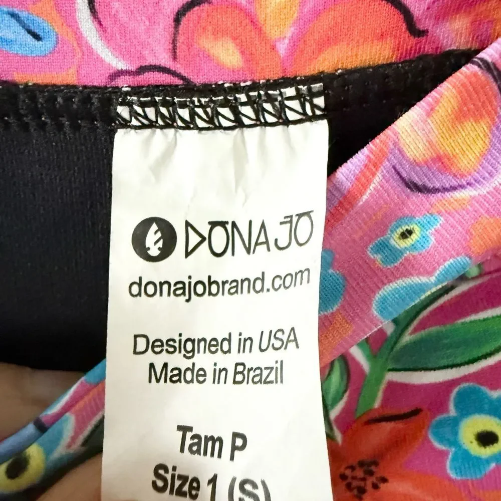 Dōna Jō Tennis Athletic Skirt Skort in Pink Multi Floral Size 1 (S)